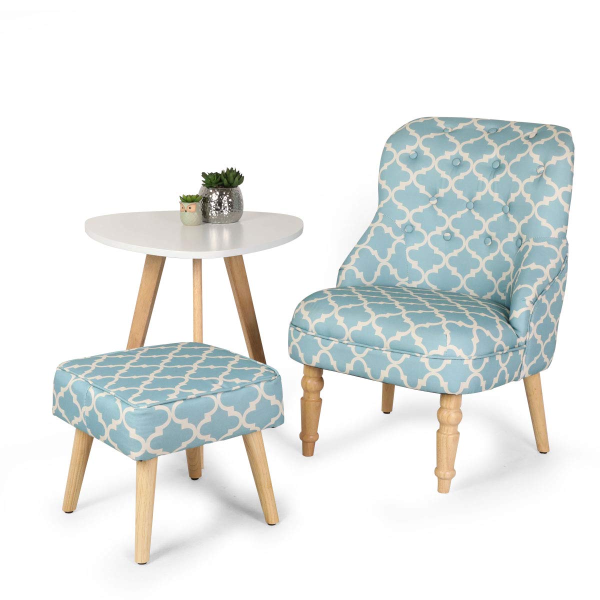 Best barrel chair ottoman set