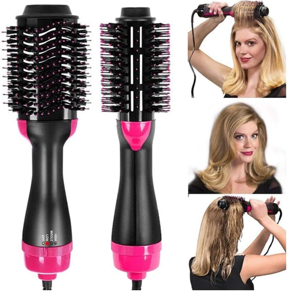 PRXD One Step Hair Dryer and Volumizer,3 in 1 Hot Air Brush Negative Ion Generator Hair Dryer Brush for Dry, Straighten and Curling,Hair Styling Tools with Negative Ionic Technology for All types Hair