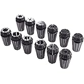 12pcs ER-16 Collet Set 12PCS ER-16 Spring Collet Set 1/32-3/8 CNC Super Precision For CNC Milling Lathe Engraving Machine