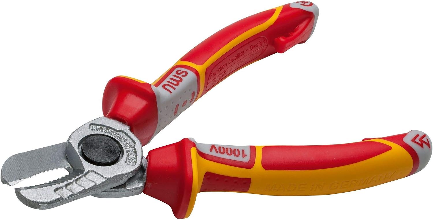 NWS N543061 160mm VDE Cable Cutter, Red, durchmesser 22 cm