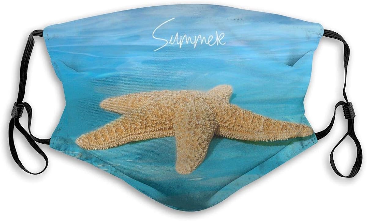 Amazon.com: Comfortable Printed mask,Big Starfish，Windproof Facial ...