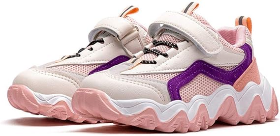 Amazon Co Jp スニーカー キッズ 子供靴 運動靴 男の子 女の子 軽量 通気 柔軟 滑り止め スポーツシューズ 通学履き カジュアルシューズ クッション性 メッシュ 服 ファッション小物