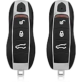 Car Key Fob Remote Keyless Entry Control KR55WK50138 315MHz 3 Button Replacement for 2010-2018 Porsche 911 Boxter Cayenne Cayman Macan Panamera - 2 Pack