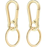 SMLBJUTE 2 Pcs Metal Keyring Chain Ring Holder Keys Organizer for Home Car Keys, Key Finder, Car Keychain