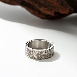 Adreamz 8mm Computer Circuit Board Pattern Ring