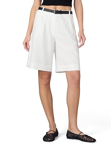 Joe's Jeans Women's The Brody Bermuda High Rise Short, White, 6 - Amazon deal for $59.40