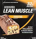 Forward Foods Detour Lean Muscle Cookie Dough Caramel Crisp, 3.2-Ounce Bars, 12-Count
