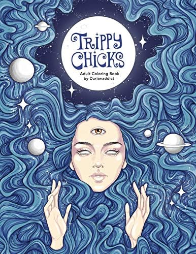 Trippy Chicks Adult Coloring Book: 1 (Coloring Books by T Fallon)