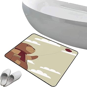 Alfombra de baño antideslizante Dibujos animados suave antideslizante