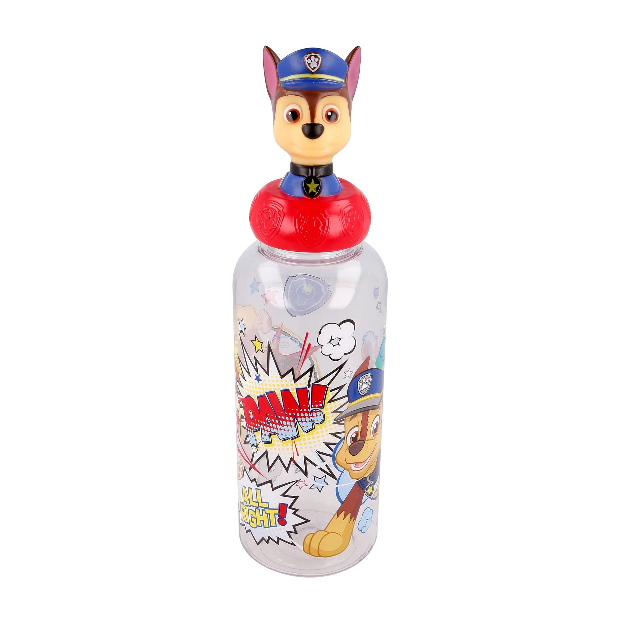 Stor 84124971012523D Figurine Bottle, 560 ml Capacity, Paw Patrol