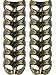14 Pieces Unisex Retro Half Masquerade Masks Face Mask Venetian Mask for Fancy Dress Costume Party (Gold)