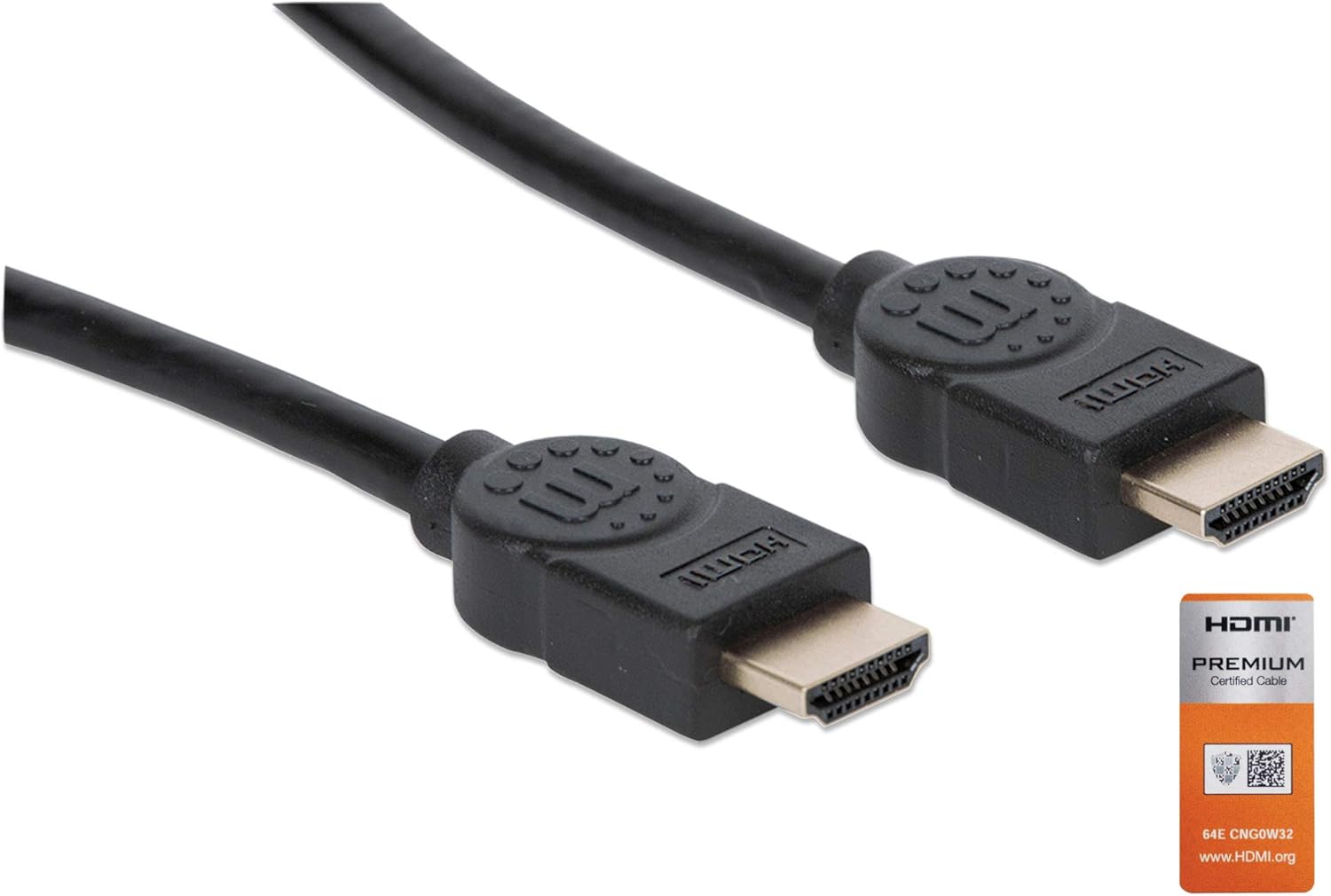 Manhattan HDMI Cable with Ethernet, 4K@60Hz (Premium High Speed), 5m, Male to Male, Black, Ultra HD 4k x 2k, Fully Shielded - Image 4