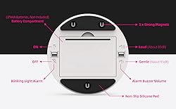 Large LED Digital Timer, Magnetic Countdown Loud