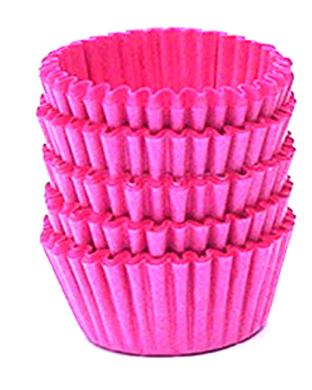 Dojore 50 x Pink Mini Cupcake Wrapper 25mm 30mm. Extra Small
