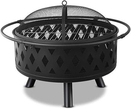 Nwgcb Outdoor Fire Pit Campfire Ring Large Round Outdoor Heavy