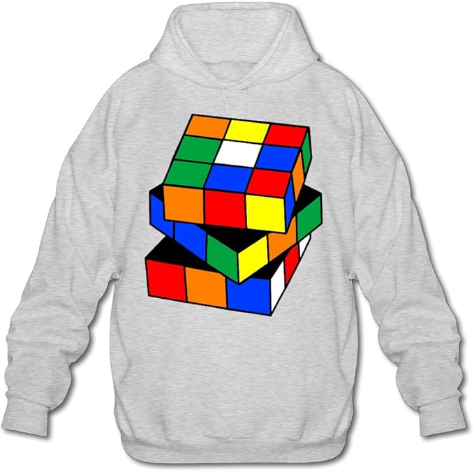 Rubik Cube Men's 50 Cotton Sweatshirt XXLarge Ash at Amazon Men’s