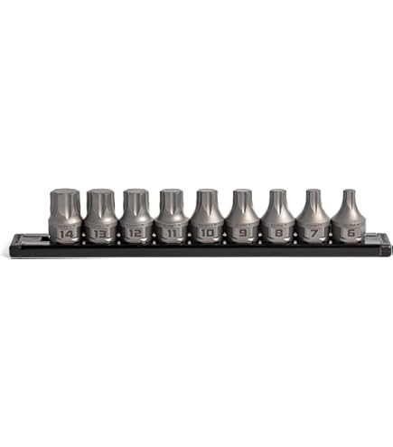 GRIPEDGE - Juego De Llaves Hexagonales HEX | 7 Piezas - 3/8 '' Drive Short SAE RPT Hex Driver | Tamaños 1/8 '' - 3/8 '' | Fabricado Con Acero S2