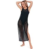 Sports Illustrated Womens Crochet Maxi Dress with Slit