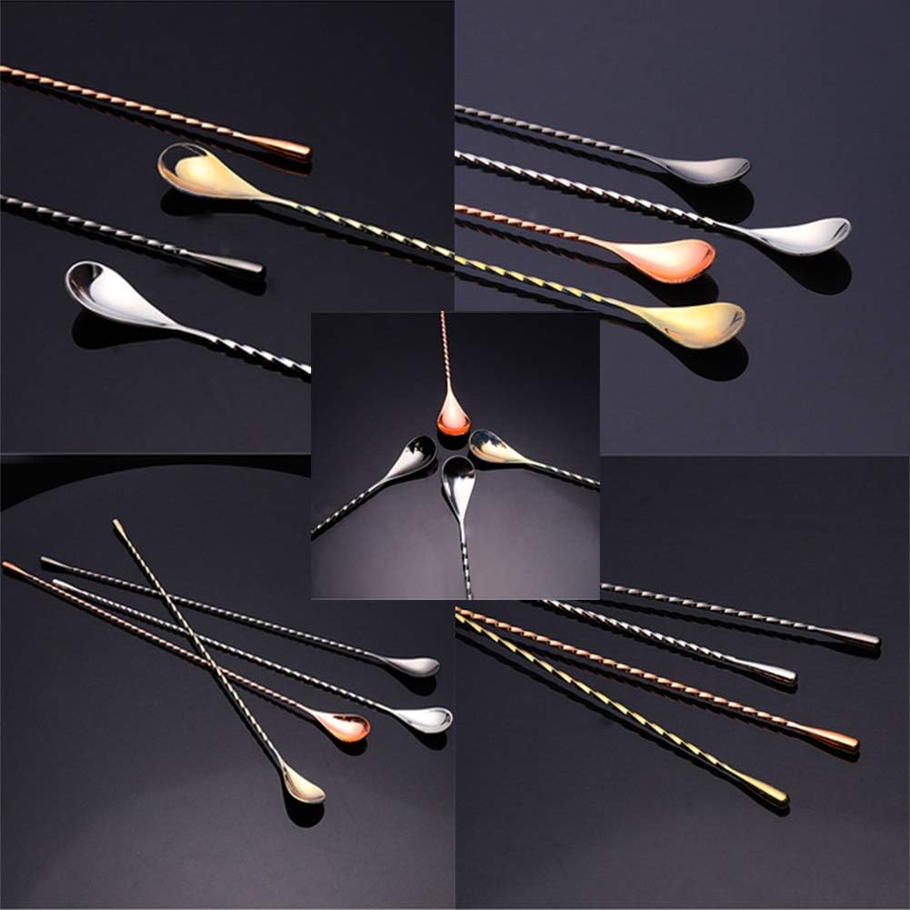 Cucharas para cóctel Hogar y cocina Postre Té Helado Largo Mango De Una