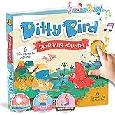 Ditty Bird Dinosaur Book for Toddlers | Realistic Dino Sound Book | Interactive T-Rex Board Books for Toddlers 1-3 | Sensory, Musical Books for Dino Lovers | Sturdy Nursery Rhyme Toys for Baby