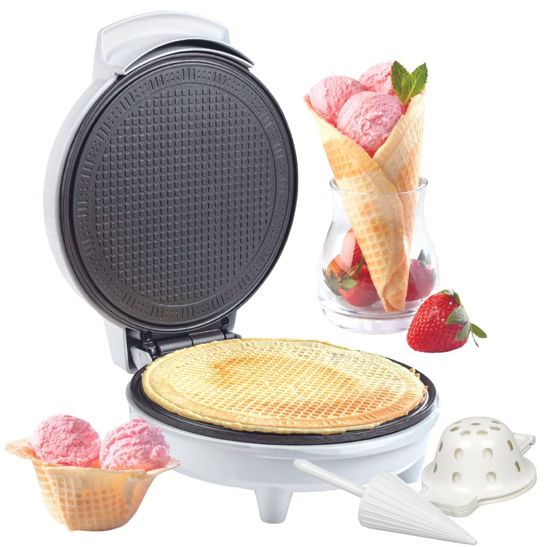 Waffle Cone and Bowl Maker for Homemade Ice Cream