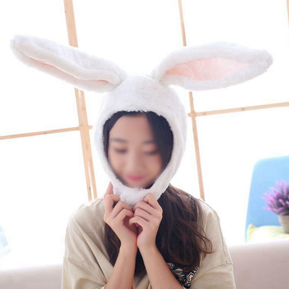 Amosfun Easter Rabbit Ear Hat Bunny Hat Plush Bunny Cap for Boys Girls Funny Cap for a Fancy Dress Party Easter Cosplay - Image 4