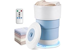 Holiwei 24L Foldable Towel Warmer for Bathroom - Portable Hot Towel Heater Bucket with Remote Control & Auto Shut-Off - Fits 2 Large 40"x70" Towels, Bathrobes & Blankets, Best Ideal for Spa Gifts