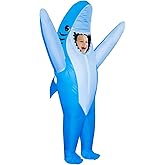 Stegosaurus Inflatable Shark Costume Kids, Halloween Shark Inflatable Costumes Funny Blow up Costume for Boys Girls