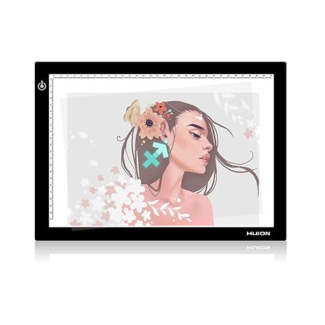 HUION L4S Tragbare LED Leuchttisch Ultra-schlanke Light Box Micro USB Verstellbare Beleuchtung Leuchtpad
