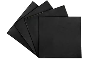 ZSUCUN 4 Pieces Adhesive Foam Padding 1/8 in Thick X 4 in X 4 in, Anti Vibration Pads, Closed Cell Foam Pads for Anti-Slip, Shock Absorption