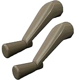 Pack of 2.Window Crank Handle Replacement,(Stone) Fit to [3/8 In Spindles] | Spline Socket Crank Handle, Easy Smooth 360-Degree operation.Compatible Andersen Casement Window.Material: Zinc Alloy