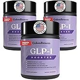 ColonBroom GLP-1 Weight Management Supplement for Women & Men - GLP1 Supports Gut Health, Metabolic Wellness & Appetite Regulation - Vegan, Gluten-Free Diet Capsules | 180 Count (New Formula)