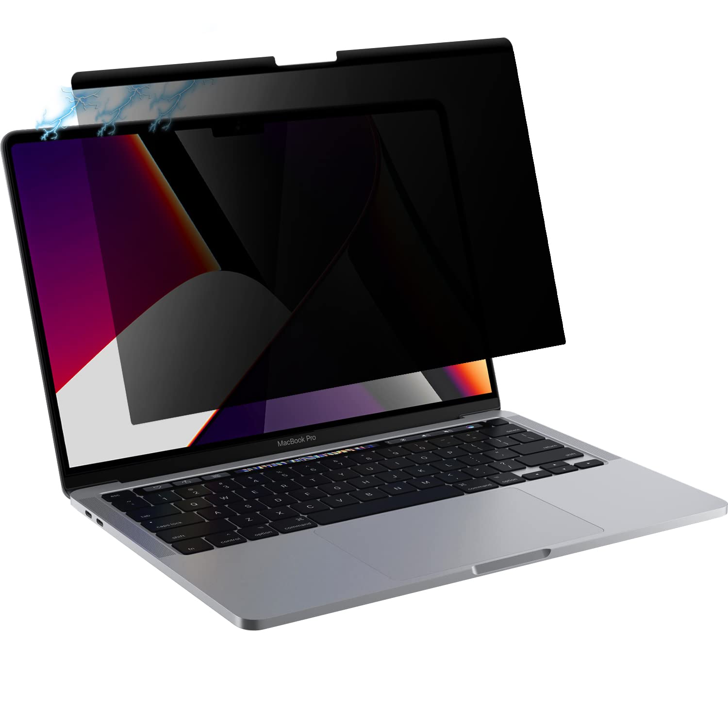 LuFiYa 16 Inch MacBook Pro 16 (2019) Anti-Peeping Filter, Magnetic Type 1 Second Detachable Anti-Peeping Film, Laptop Privacy Filter, Anti-Glare, Double Sided, Blue Light Reducing, Protective Film