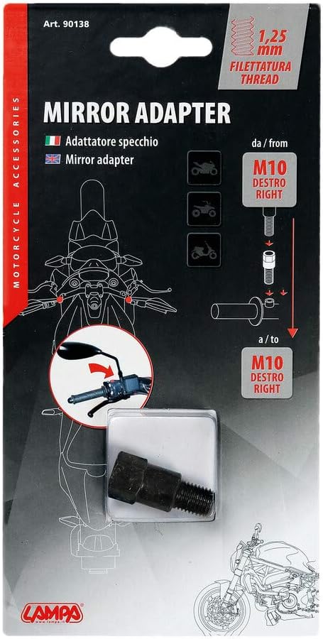 Lampa 90138 Mirror Adaptor, diameter 10 mm destro > diameter 10 mm destro - Image 4