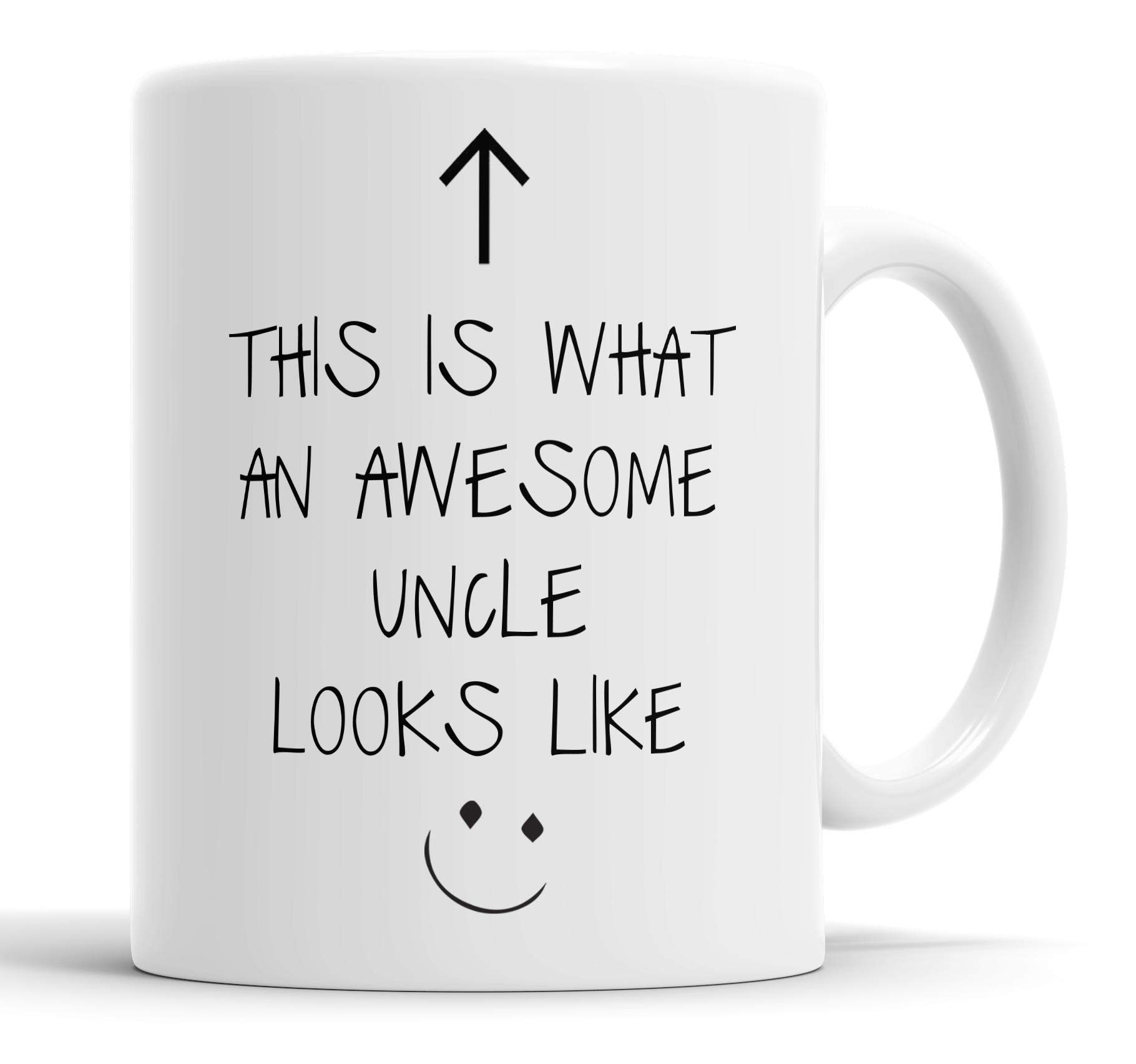 Faithful Prints This is What an Awesome Uncle Looks Like Mug Fathers Day Dad Funny Humour Gift Cup Birthday Christmas, Ceramic Mugs
