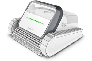 2024 SMOROBOT Cordless Robot Pool Vacuum for Inground Pools, Wall Climbing, Smart Navigation, Lasts 150 Mins with Strong Suction Power, Automatic Robotic Pool Cleaner for Gravel, Sand, Leaves