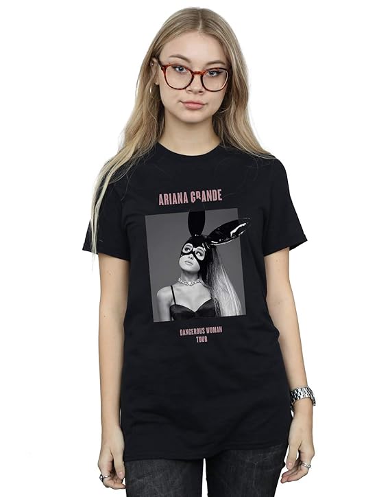 Ariana Grande Damen Dangerous Woman Boyfriend Fit T-Shirt