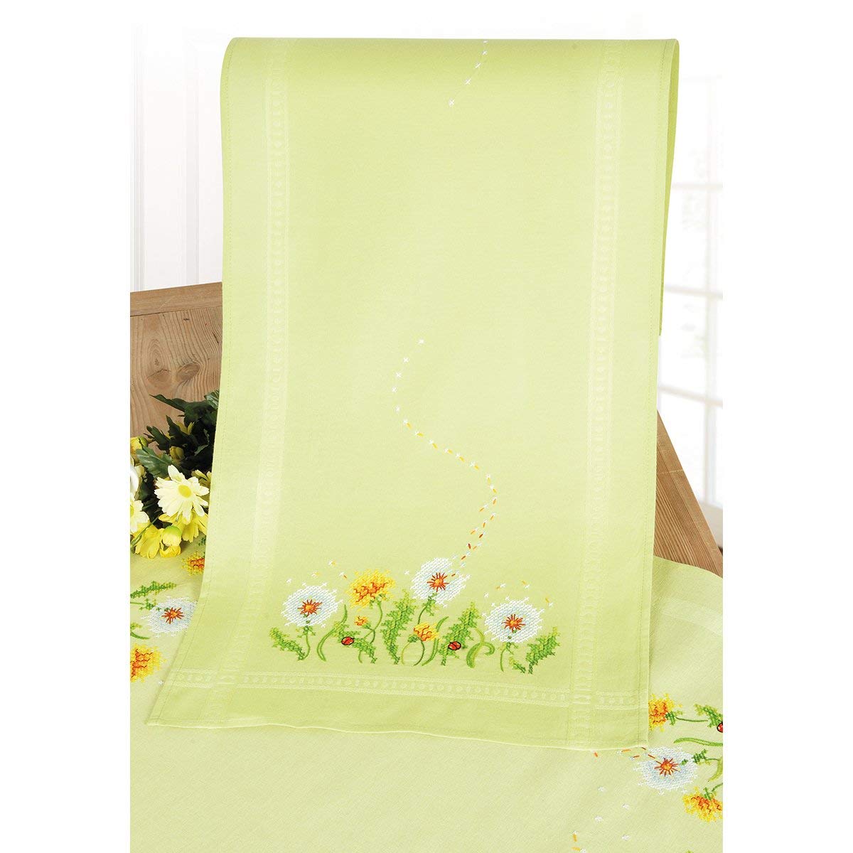 Vervaco Embroidery Kit: Runner: Dandelions, NA, 40 x 100cm