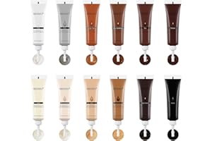 SEISSO Furniture Repair Kit, 12 Colors Wood Touch up Paint, Wood Stain, Wood Filles, Wood Paint Restore Any Wooden Floors, Cabinet, Tables, Carpenters, fix furniture Scratches, Cracks, Hole