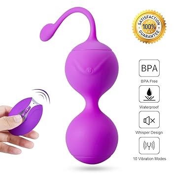 Bullet Vibratoren Liebeskugeln mit Vibration für Frauen Silikon Als Beckenbodentrainer Perfekt für Frauen,Kegel Ball Bullet V