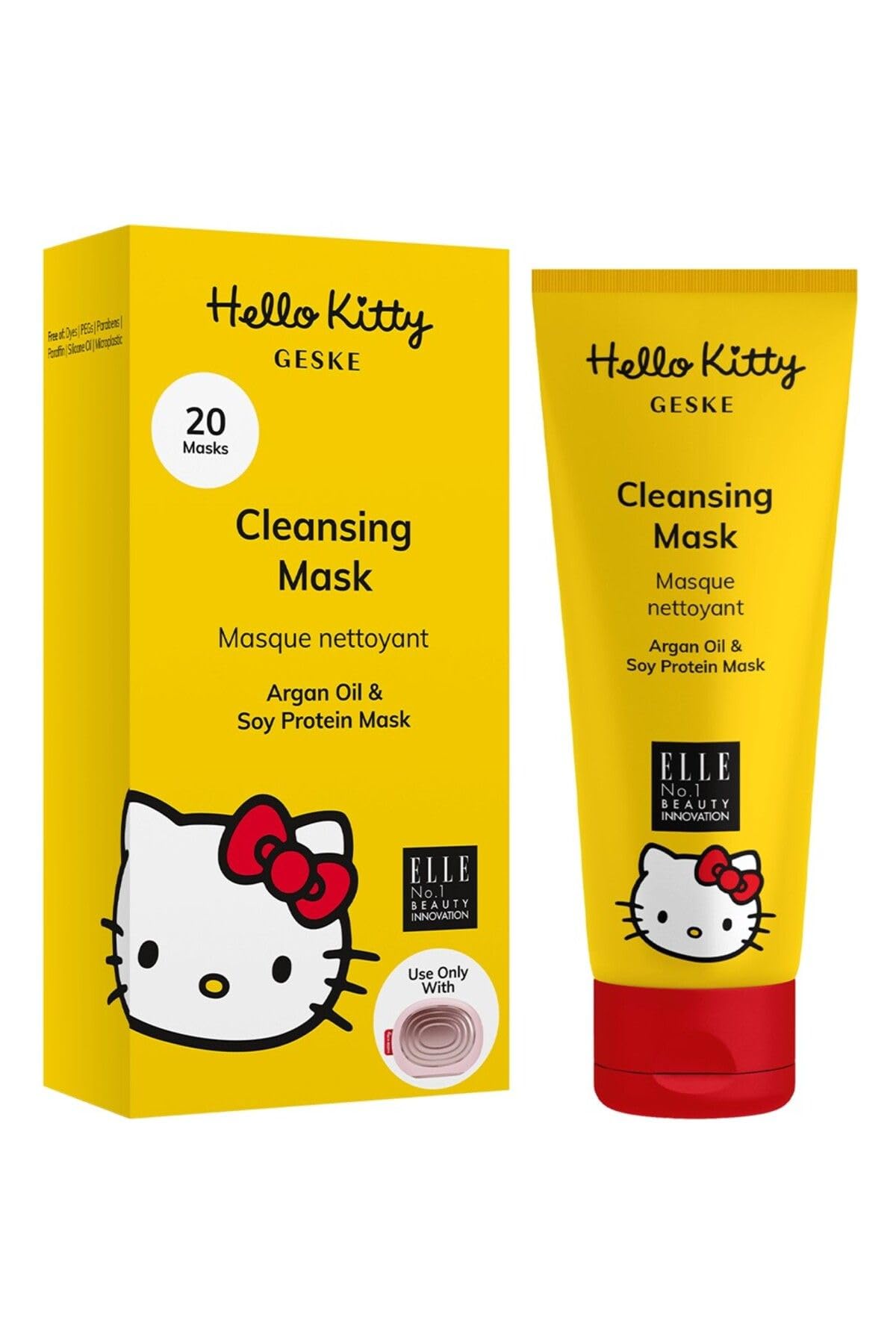 GESKE x Hello Kitty | Cleansing Mask | Simply apply with the Sonic Warm and Cool Mask | Purifying skincare mask | Face masks for women and men | Vegan formula without animal testing — image 1