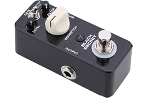 Funien VintageTurbo Distortion Guitar Pedal True Bypass Aluminum Alloy Compact Size for Electric Guitarists Black 9V