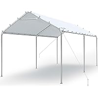 Quictent 10x20 ft Heavy Duty Carport Canopy Galvanize…主图
