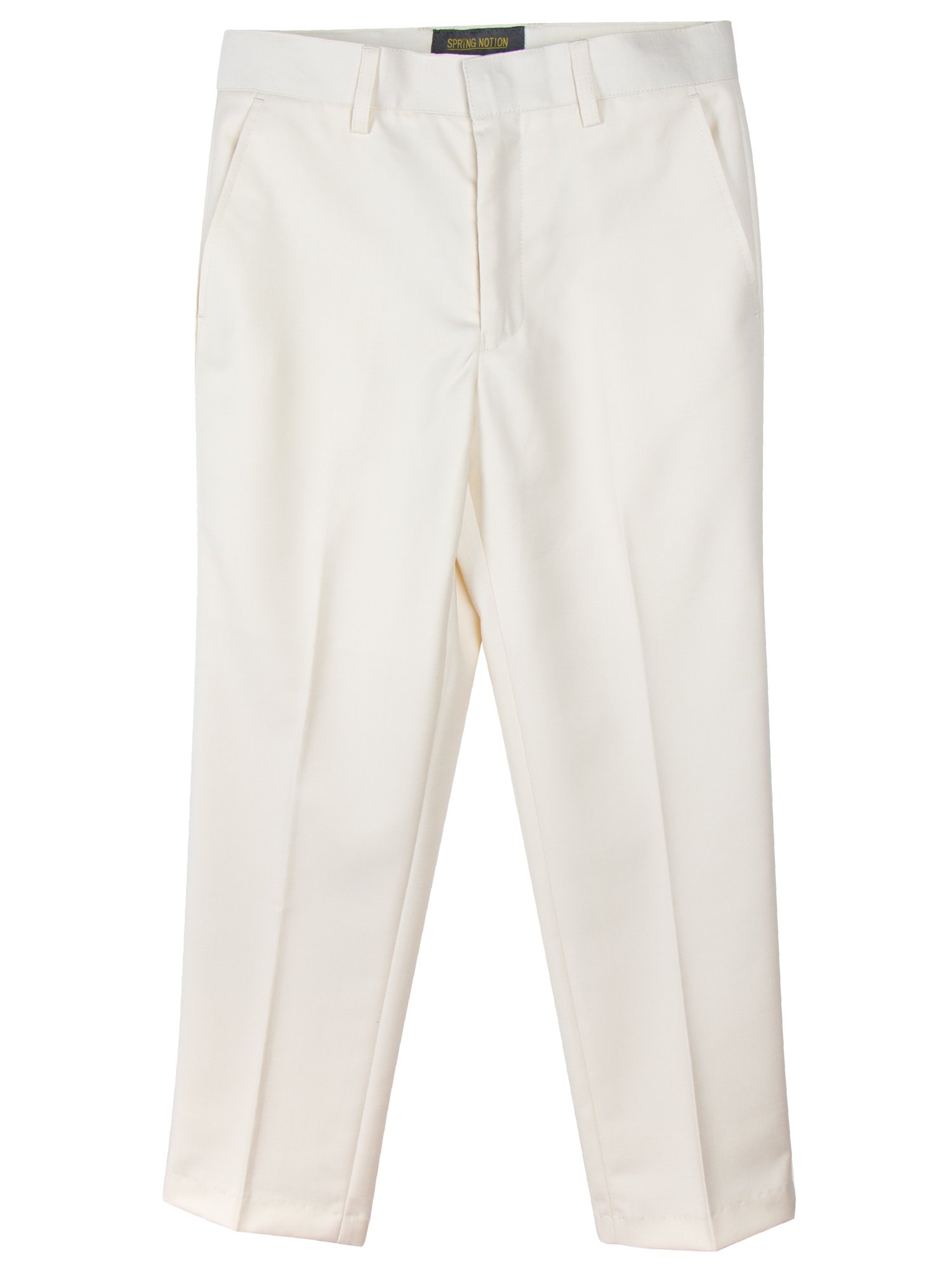 Spring Notion Boys' Flat Front Dress Pants 12