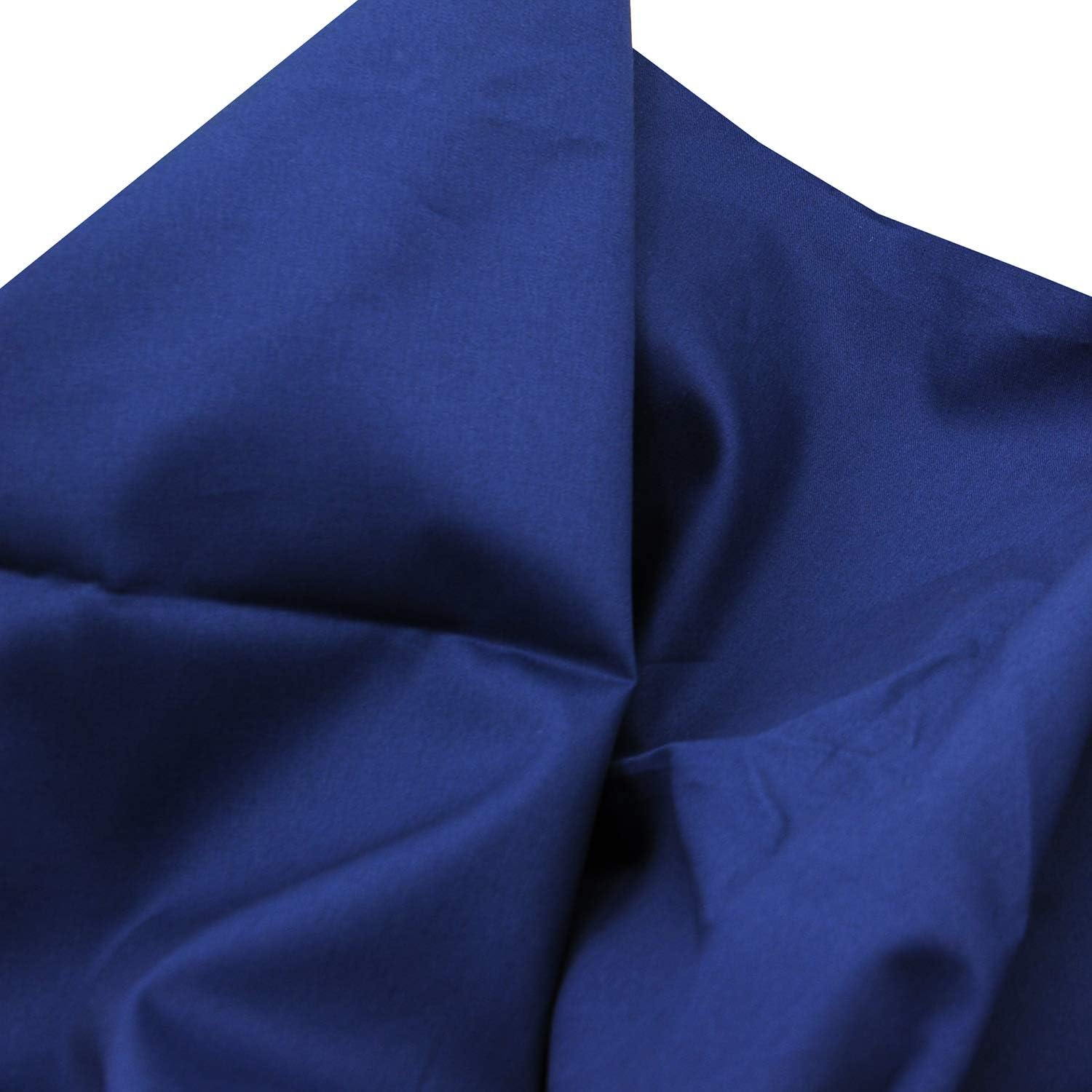 Pre-Cut Quilting Cotton Twill Navy Blue Candy Color Fabric Craft Cloth DIY for Sewing Crafting 61" by 1 Yard Rose Flavor