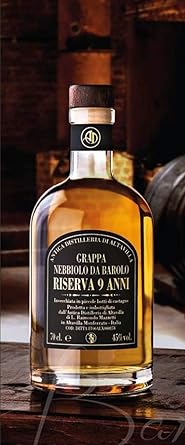 Grappa Riserva 9 anni - Nebbiolo da Barolo 45% 70 cl. - Brennerei Altavilla