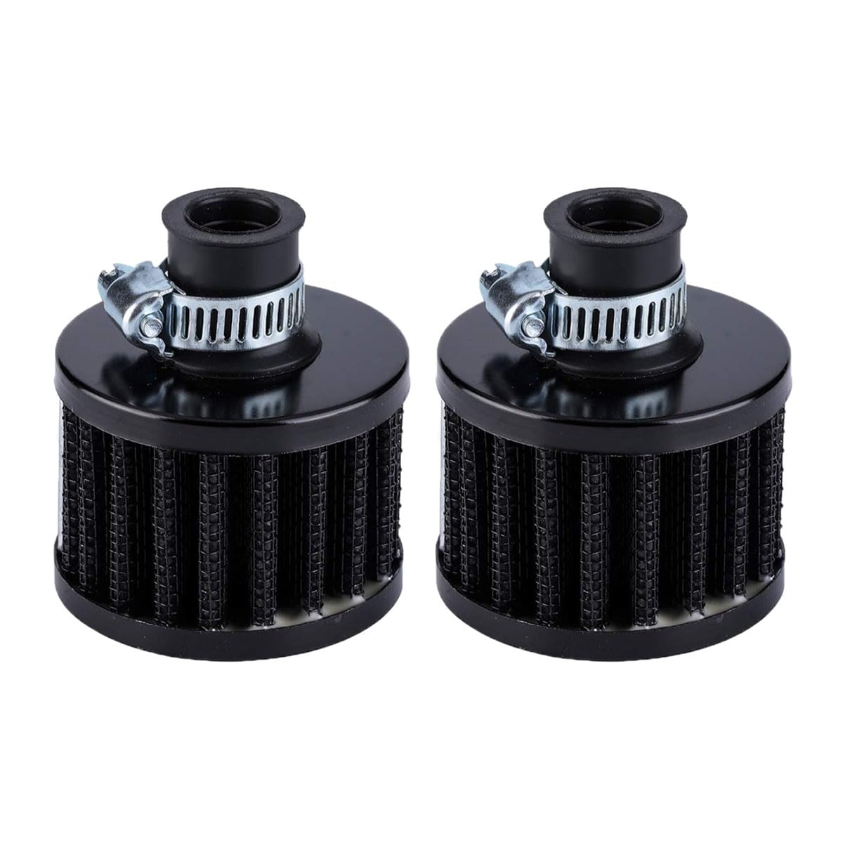 Photo 1 of (missing one) 2Pcs Air Filter Valve Cover Breather, 12mm/ 0.47" Crankcase Breather Filter, Turbo Vent Air Intake Filter Cleaner for Car and Motorcycle