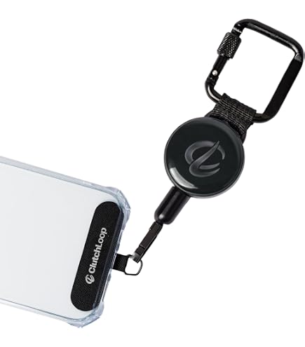 2 Attaches Téléphone Anti-vol Rétractables - Longueur 20cm - Avec Mousqueton - Pour Randonnée, Shopping, Activités Outdoor