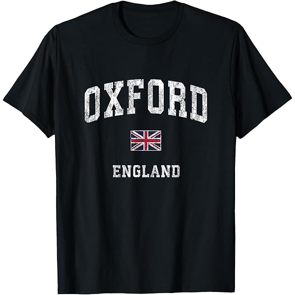 Amazon.com: Oxford England College University Style T-Shirt