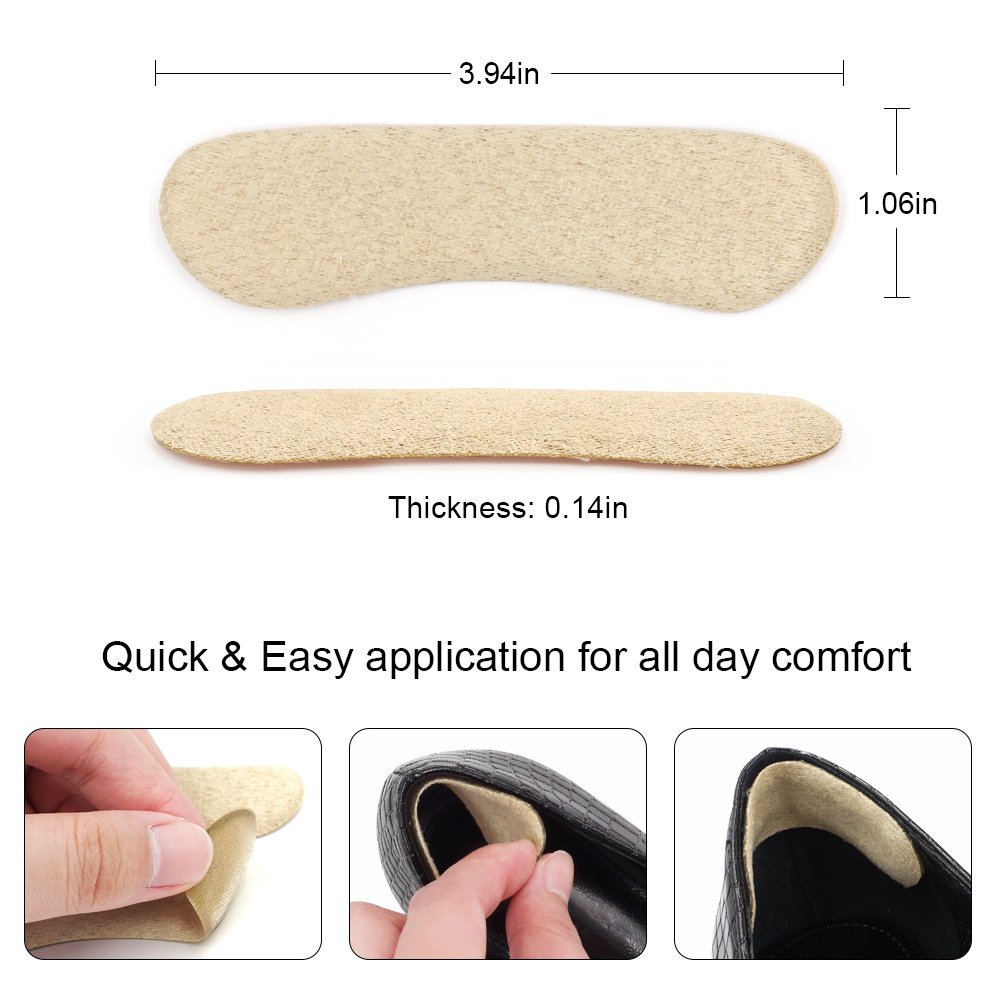 Ball of Foot Cushions by SQHT, Metatarsal Pads Self-Sticking Forefoot Inserts Heel Grips for Pain Relief